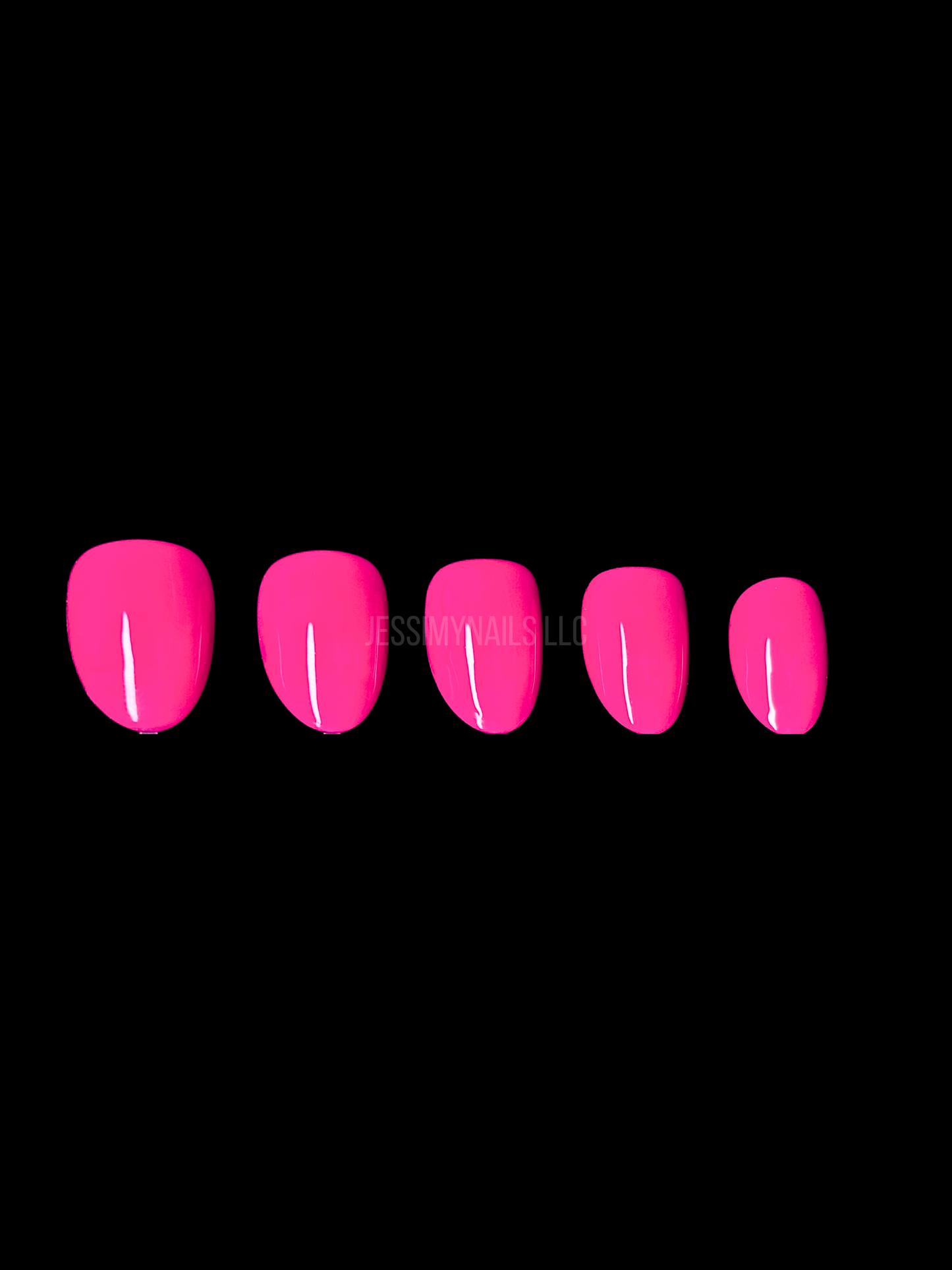 Neon Pink Press-on Nail kit