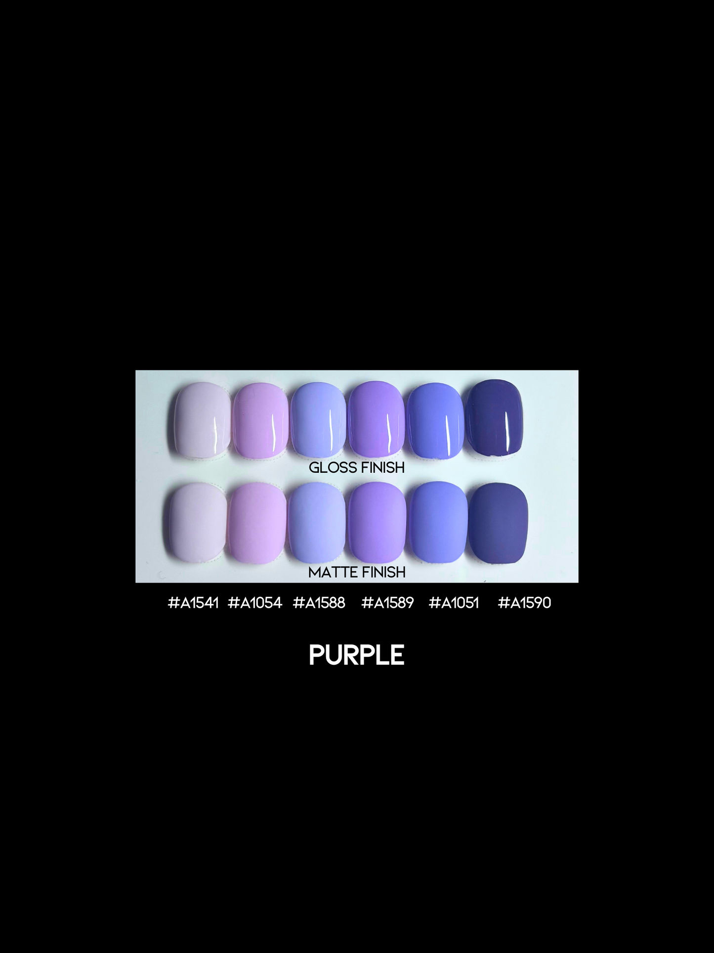 TVNS - SOLID COLOR NAIL KIT - PURPLE