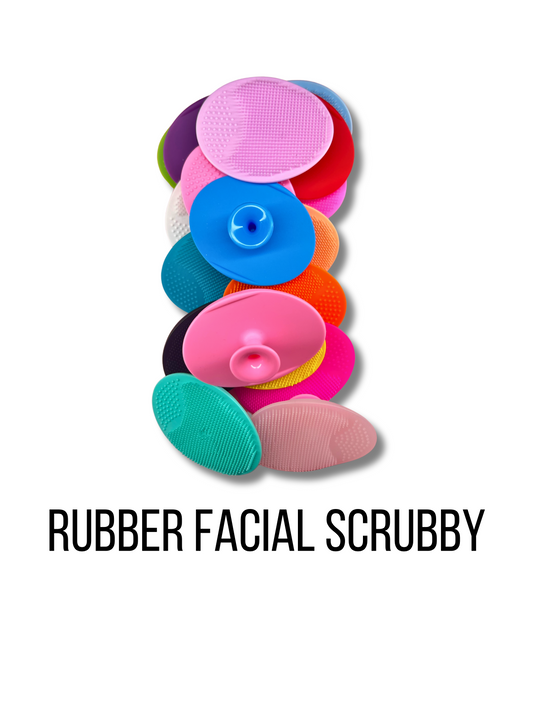 Rubber facial cleanser