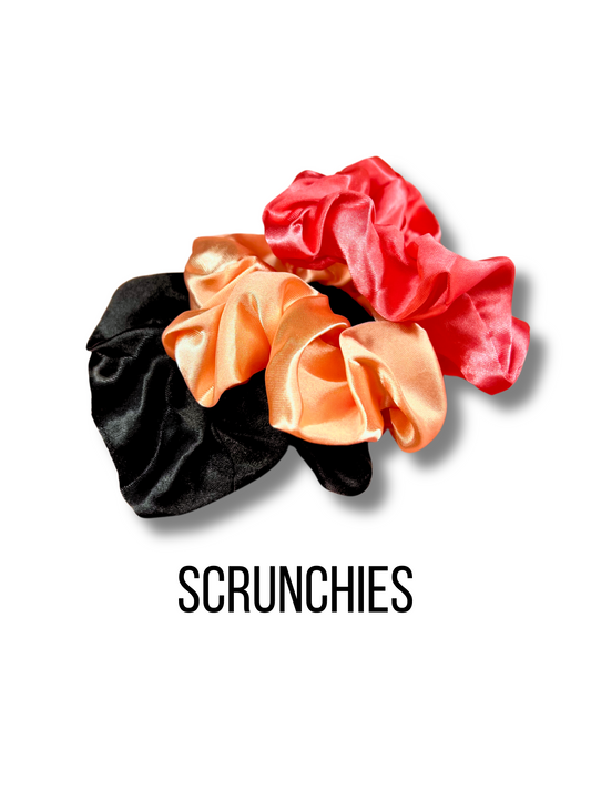 Silk Scrunchie - 3 PACK Colors vary