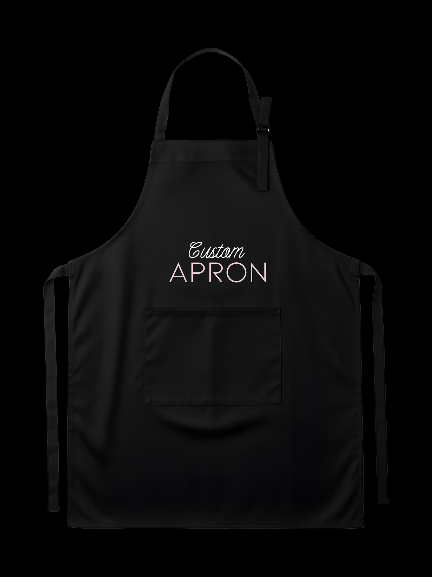 BLACK CUSTOM APRON