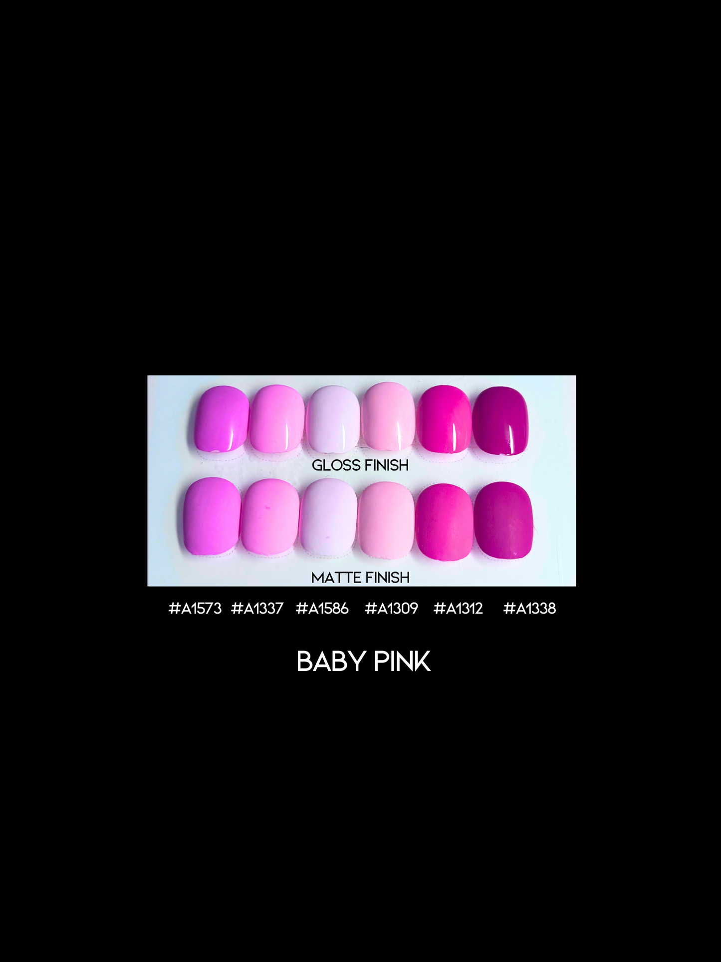 TVNS -  SOLID COLOR NAIL KIT - BABY PINK