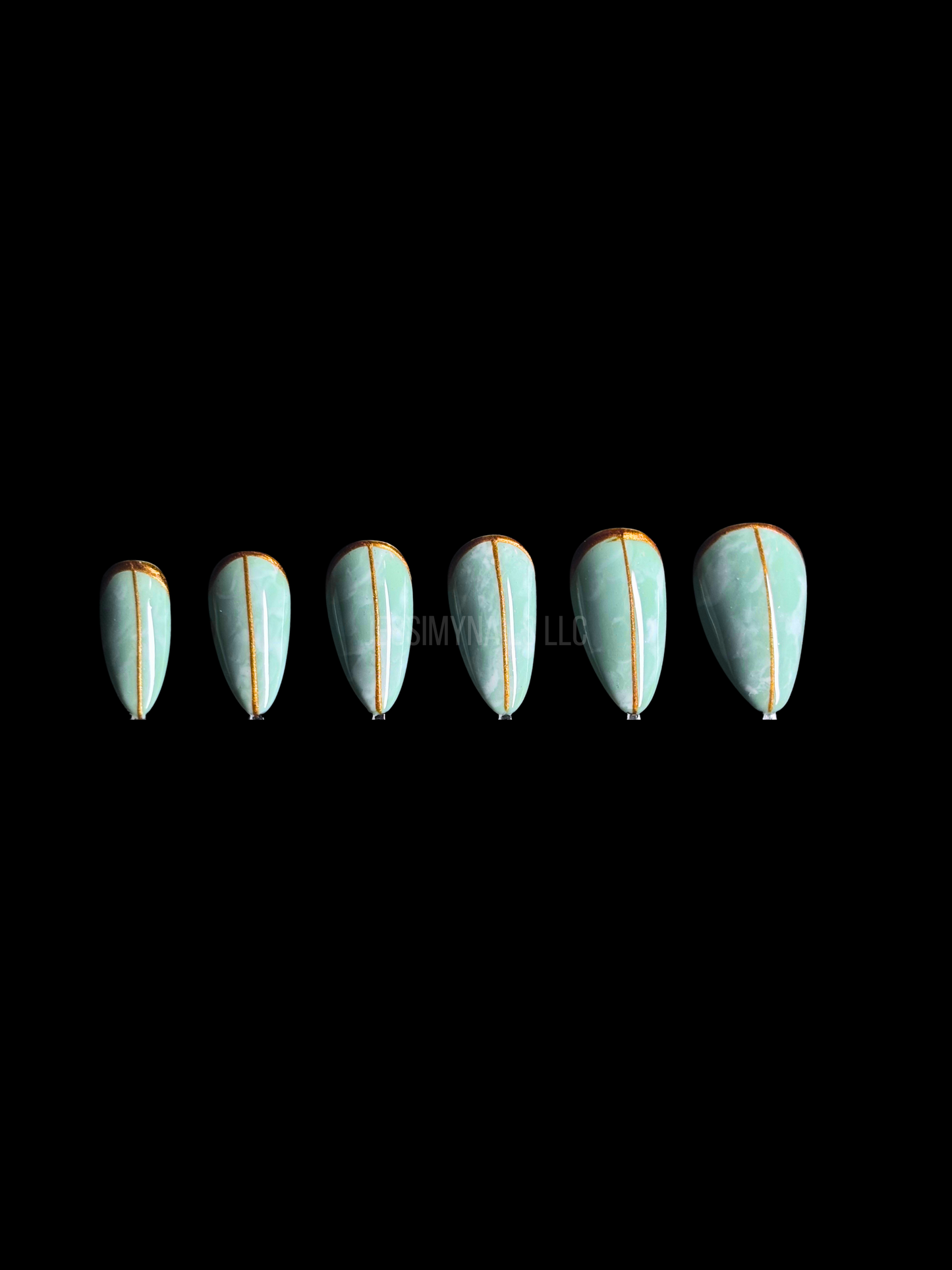 Emerald Mist Press-On Nails