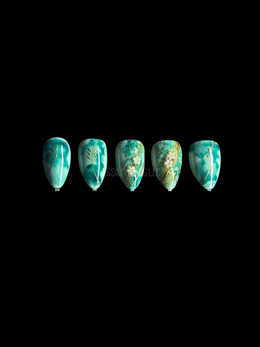 Marble of the ton Press-On Nails