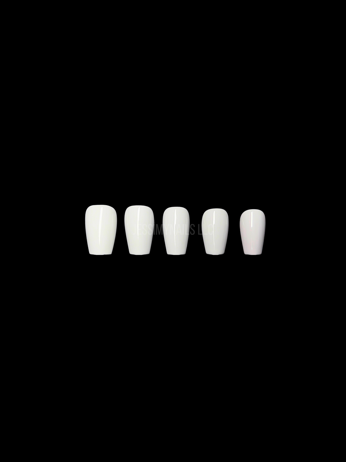 White Coffin Press-on Nail Kit