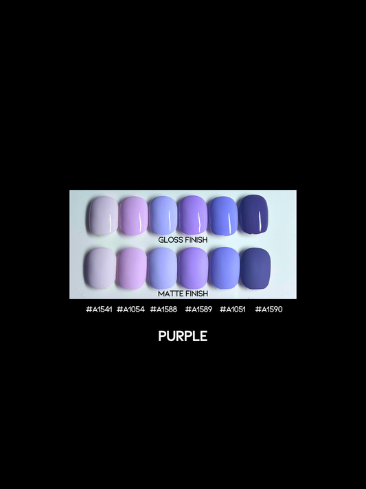 TVNS -  SOLID COLOR NAIL KIT - PURPLE